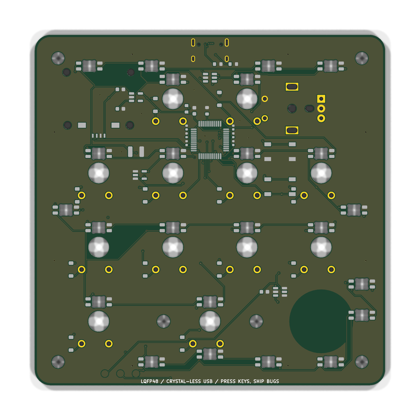 CODEX KEYBORED bottom PCB