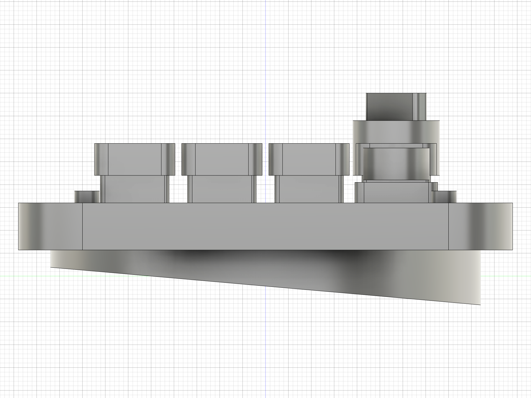 Fusion side profile showing the wedge